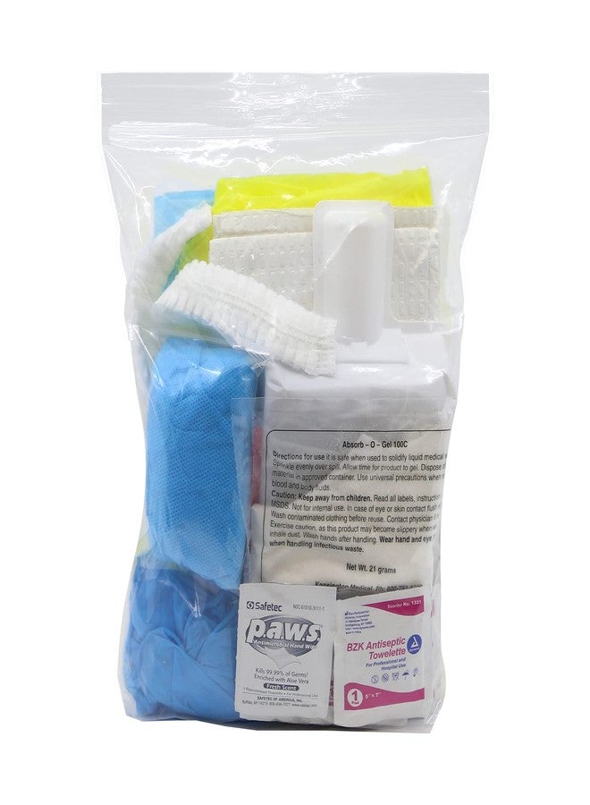 إيفر ريدي فيرست آيد مجموعة إعادة تعبئة أدوات تنظيف سوائل الجسم من إيفر ريدي للإسعافات الأولية مع تعليمات، متوافقة مع معايير إدارة السلامة والصحة المهنية (OSHA) - 31 قطعة - Image 5